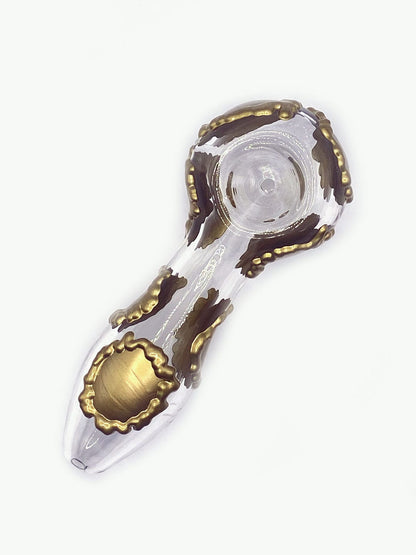 Golden Wax Glass Hand Pipe