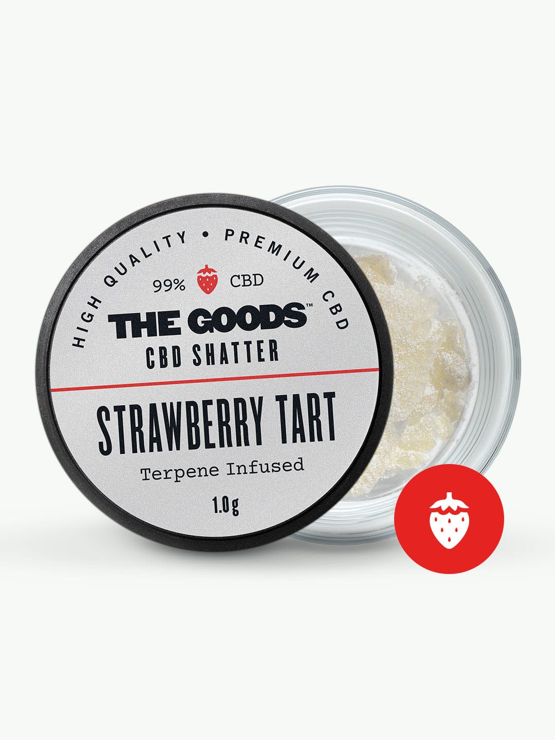 STRAWBERRY TART CBD ISOLATE SHATTER UK