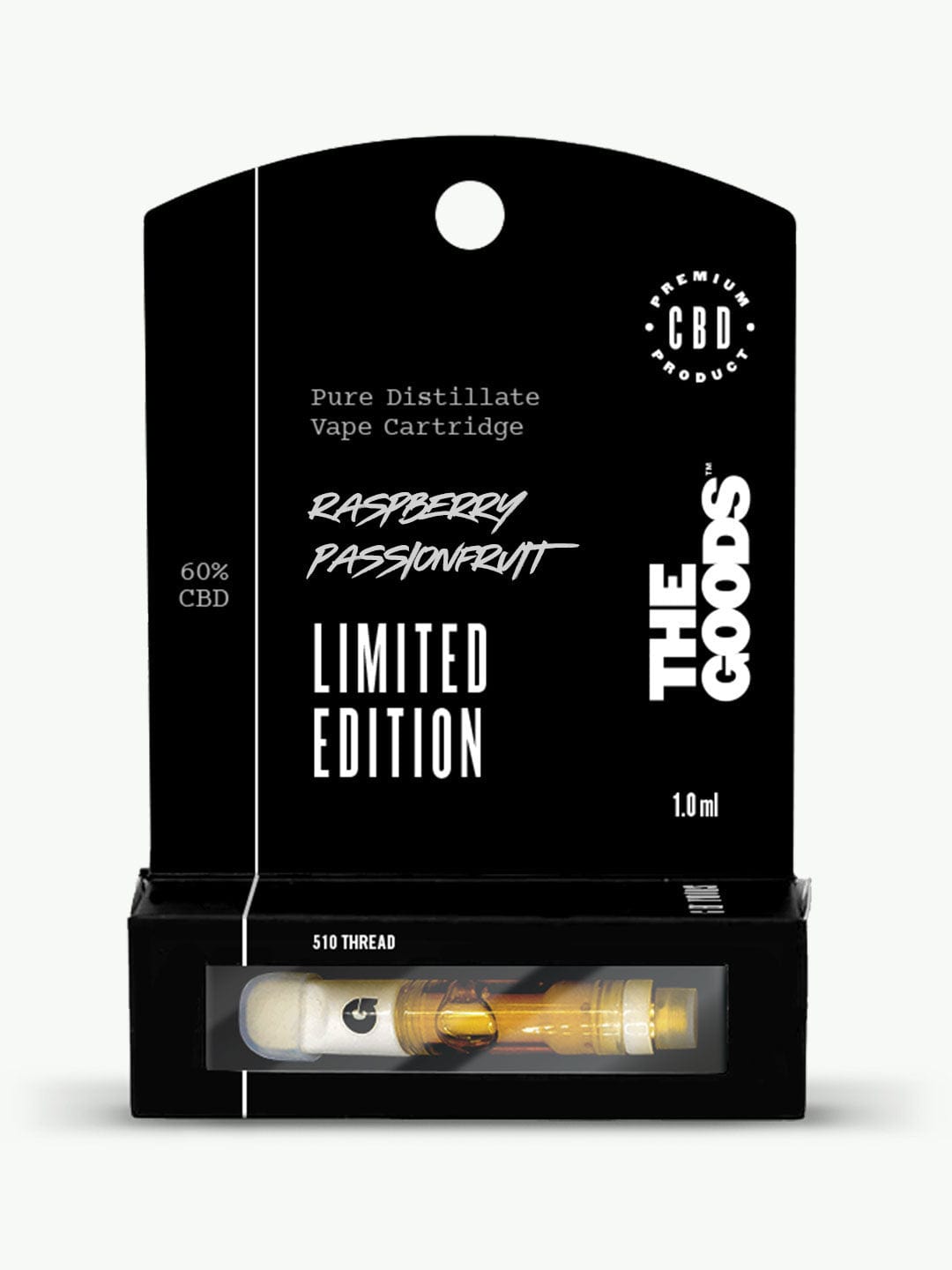 Raspberry-Passionfruit Live Resin 510 Cartridge 60% CBD 1.0ml